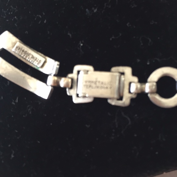 Rare! Incredible 14k Gold and Sterling Chevron Symmetalic Choker - Picture 6 of 10